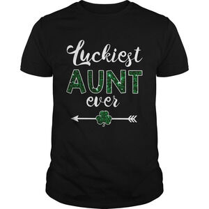 St Patricks Day Luckiest Aunt Ever Shirt